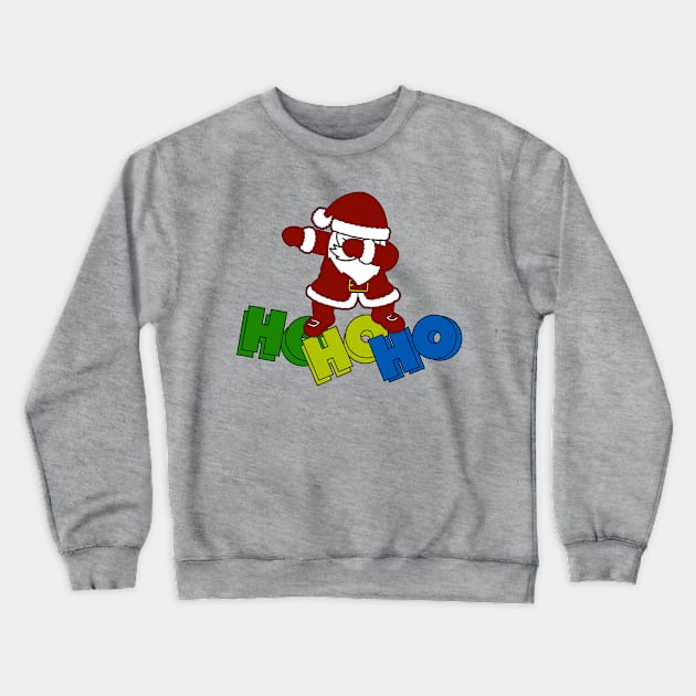 Santa Dabbing Ho! Ho! Ho! Crewneck Sweatshirt by FamiLane